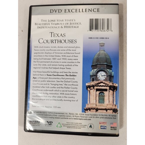 Texas Courthouses The Golden Age DVD Documenatry w Bonus DVD - Picture 2 of 2